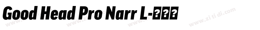 Good Head Pro Narr L字体转换